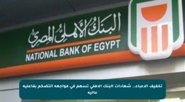 تخفيف الأعباء.. شهادات البنك الأهلي تسهم في مواجهة التضخم بفاعلية عالية